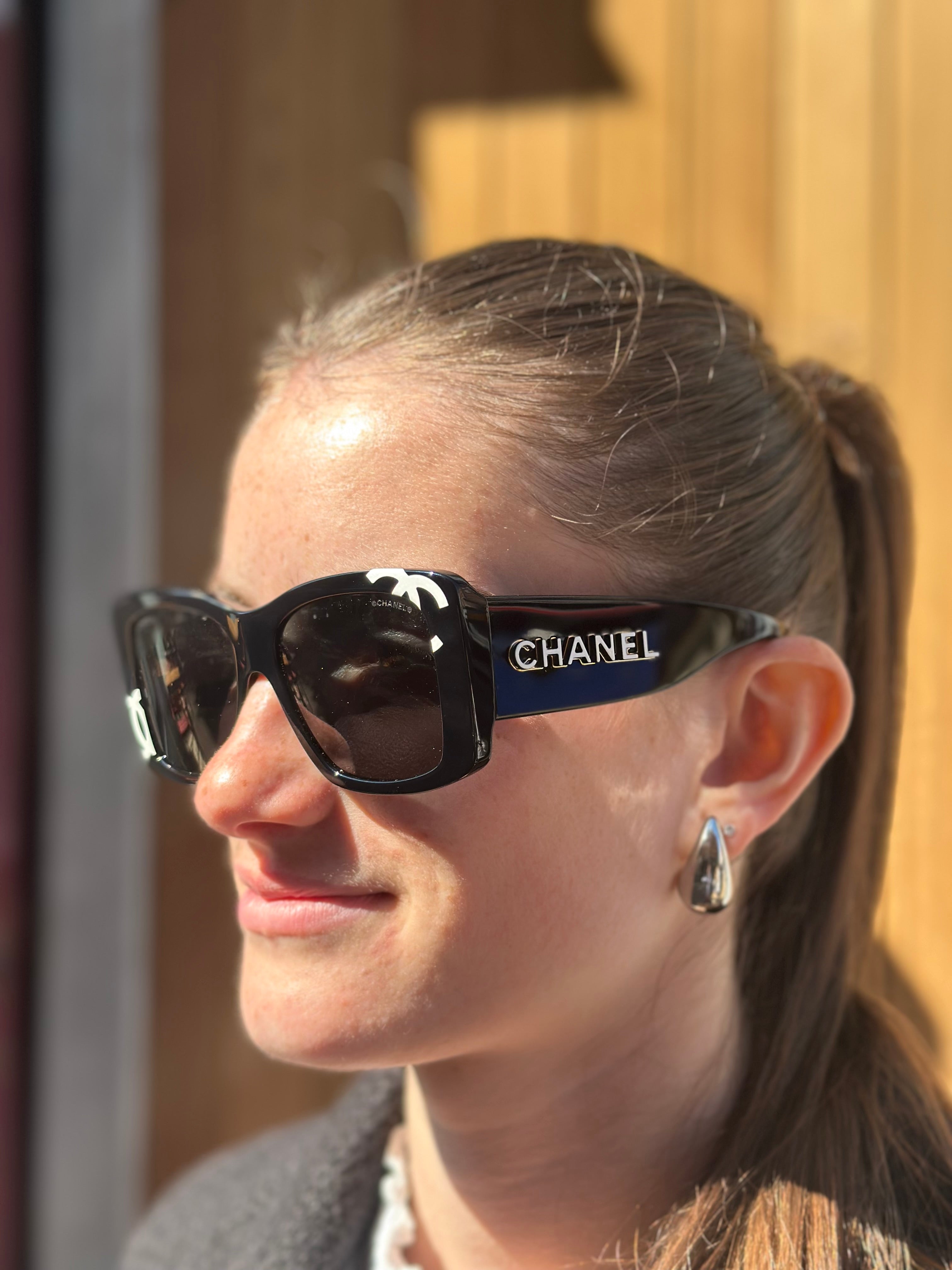 Chanel CC Logo Square Sunglasses – Siopaella Designer Exchange