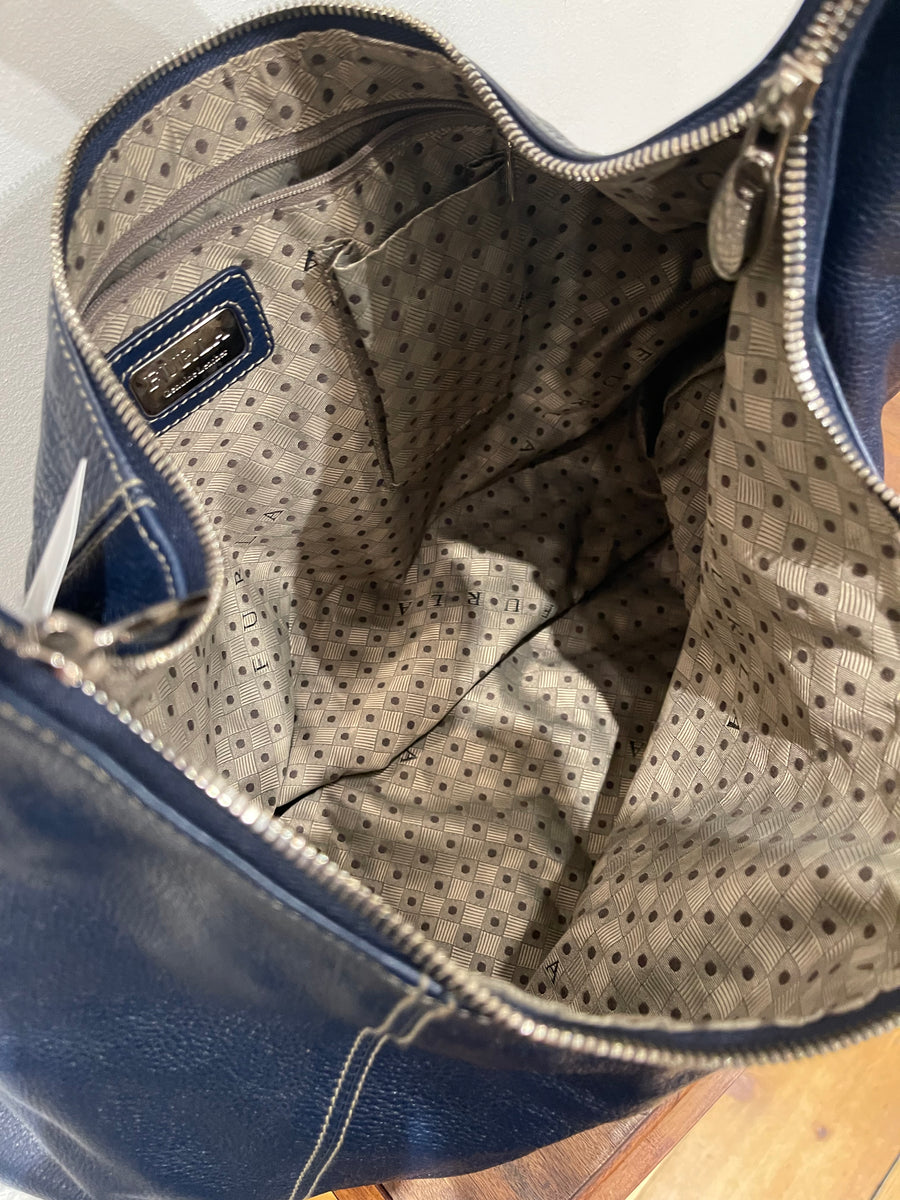 Furla Navy Hobo Handbag Siopaella Designer Exchange