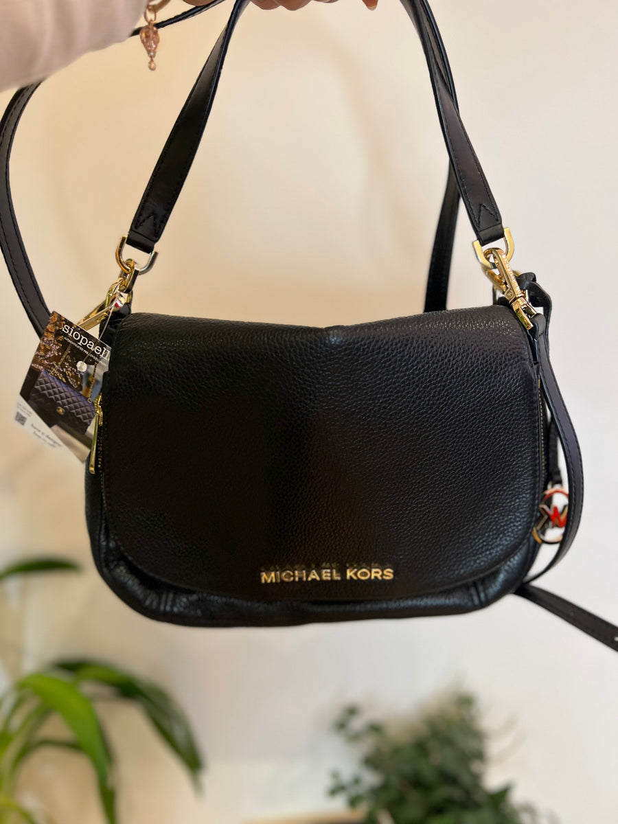 Michael Kors Black Leather Crossbody Siopaella Designer Exchange