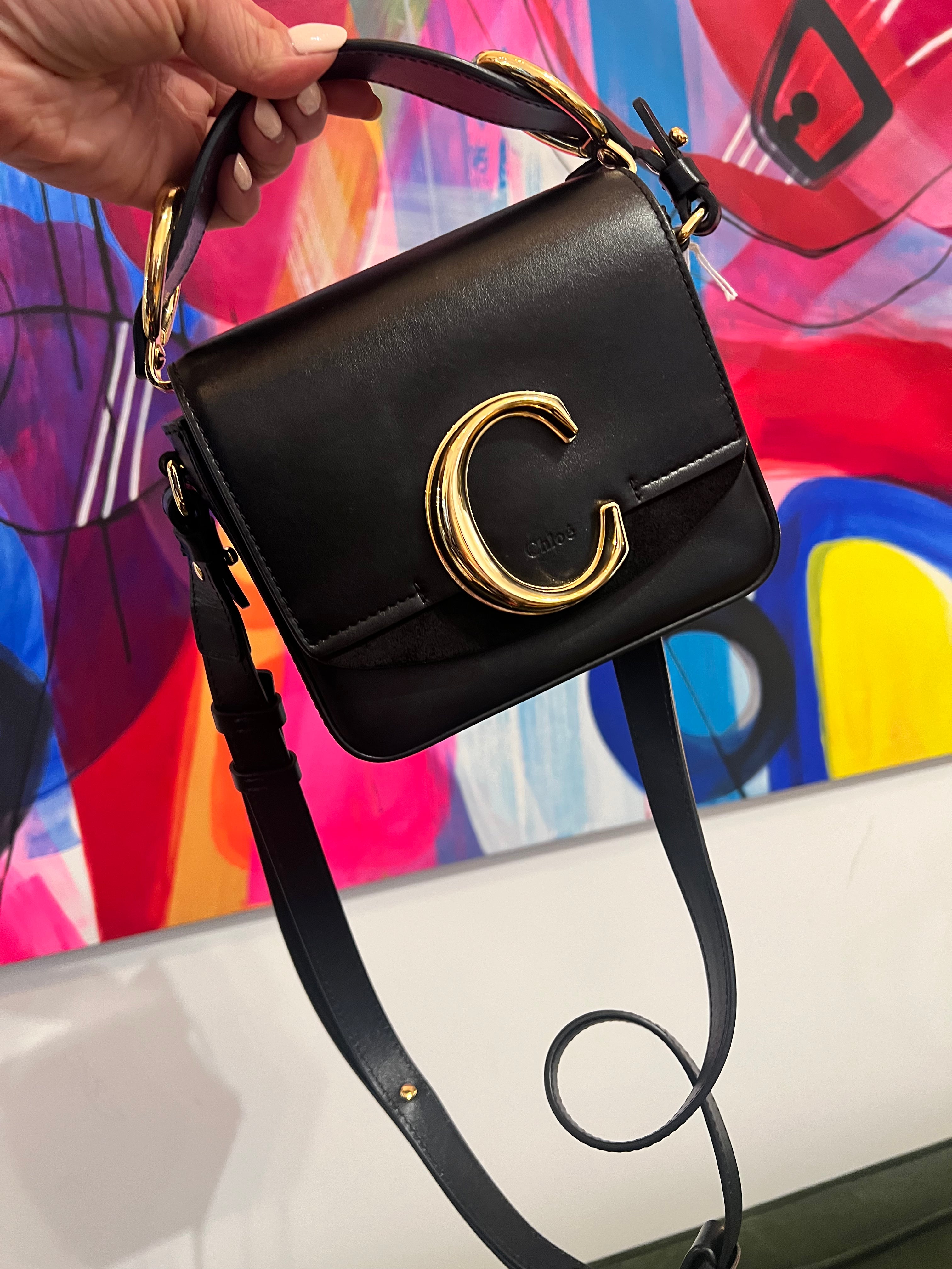 Chloe c bag black sales