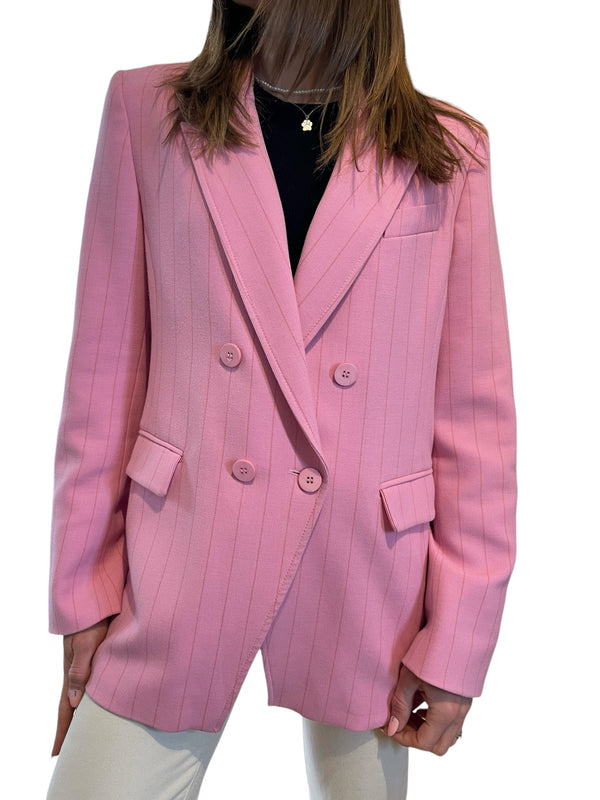 Me & Em Size UK 14 Pink Striped Blazer