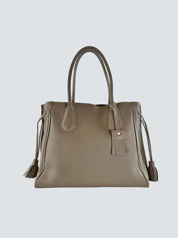 Longchamp Nude Leather Tote