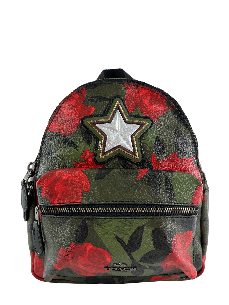 Coach floral sales mini backpack