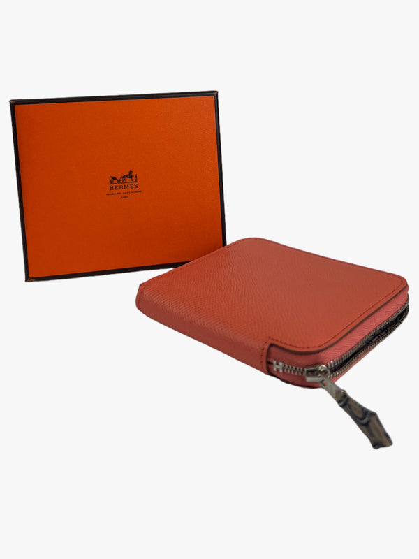 Hermes Coral Silk'In Compact Wallet