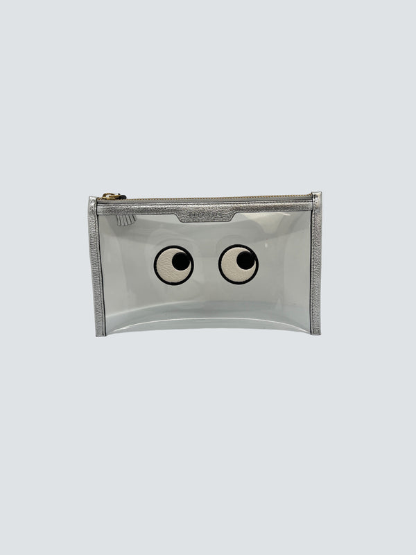 Anya Hindmarch Silver Clear Pouch