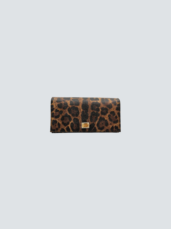 Dolce & Gabbana Leopard Print Wallet
