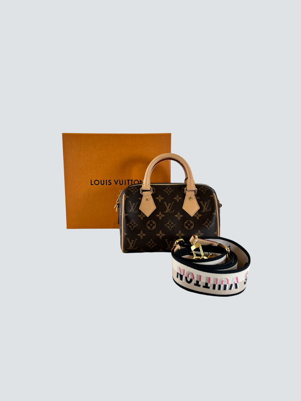 Louis Vuitton Monogram Canvas Speedy 20 Bandouliere  Handbag