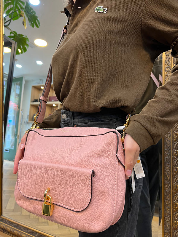 Marc Jacobs Pale Pink Leather Crossbody Handbag
