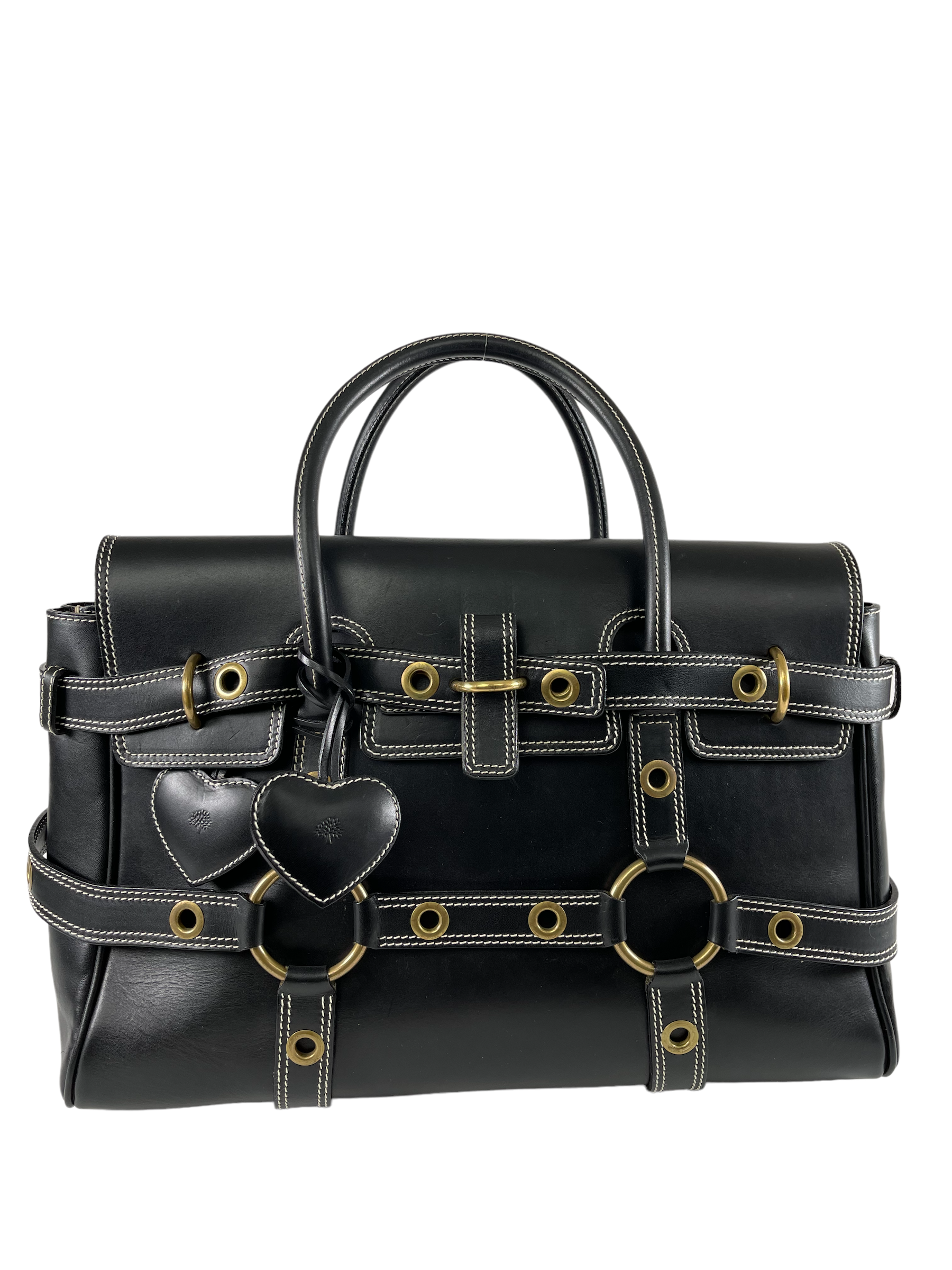 Luella X Mulberry Black Leather Gisele Tote – Siopaella Designer