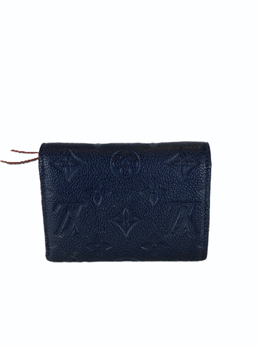 Blue Louis Vuitton Monogram Empreinte Victorine Wallet – Designer