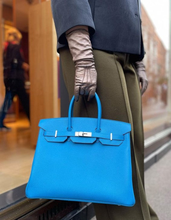 Hermès Zanzibar Blue Epsom Leather Birkin 35 – Siopaella Designer
