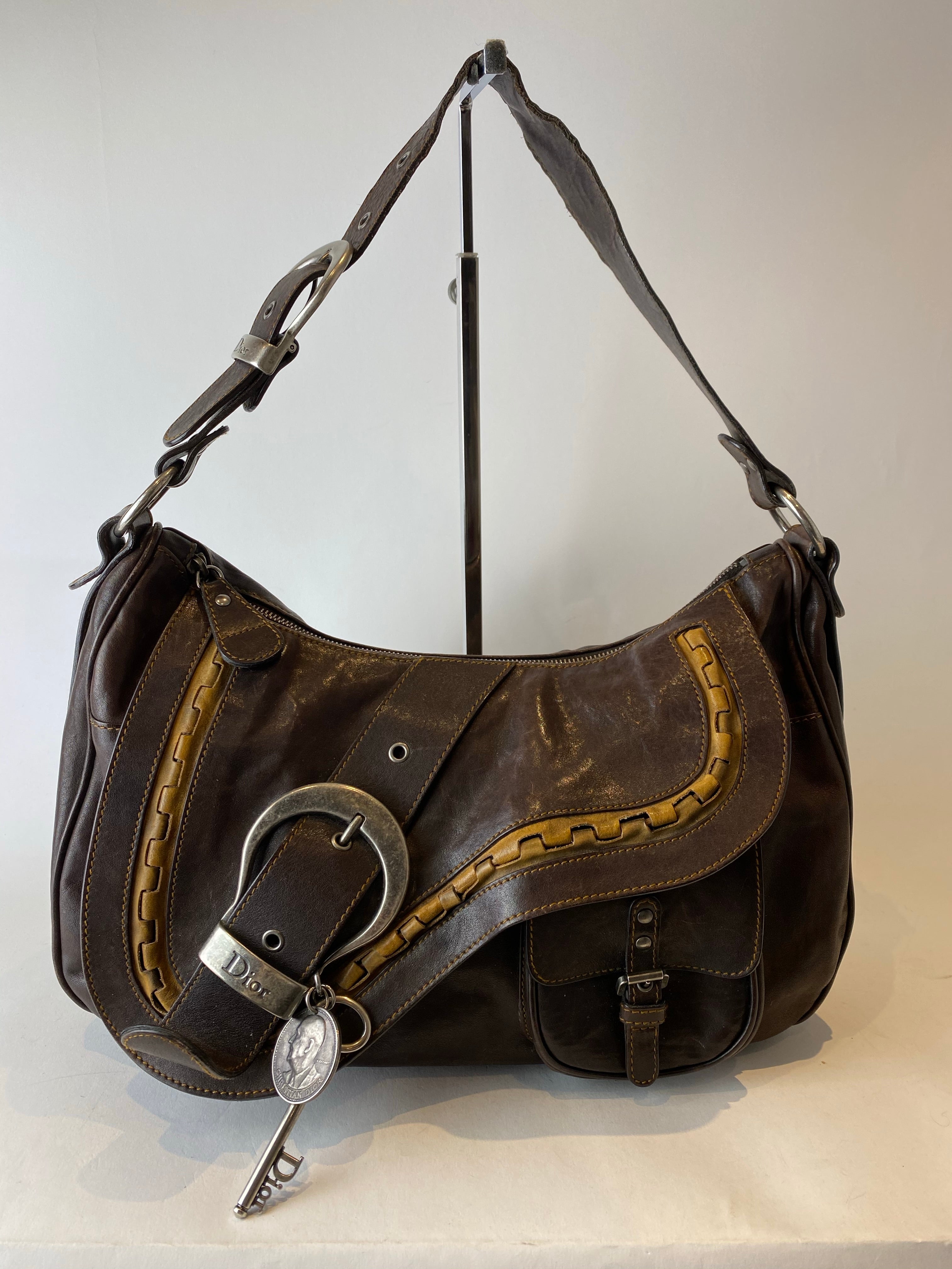 Christian Dior Brown Leather 