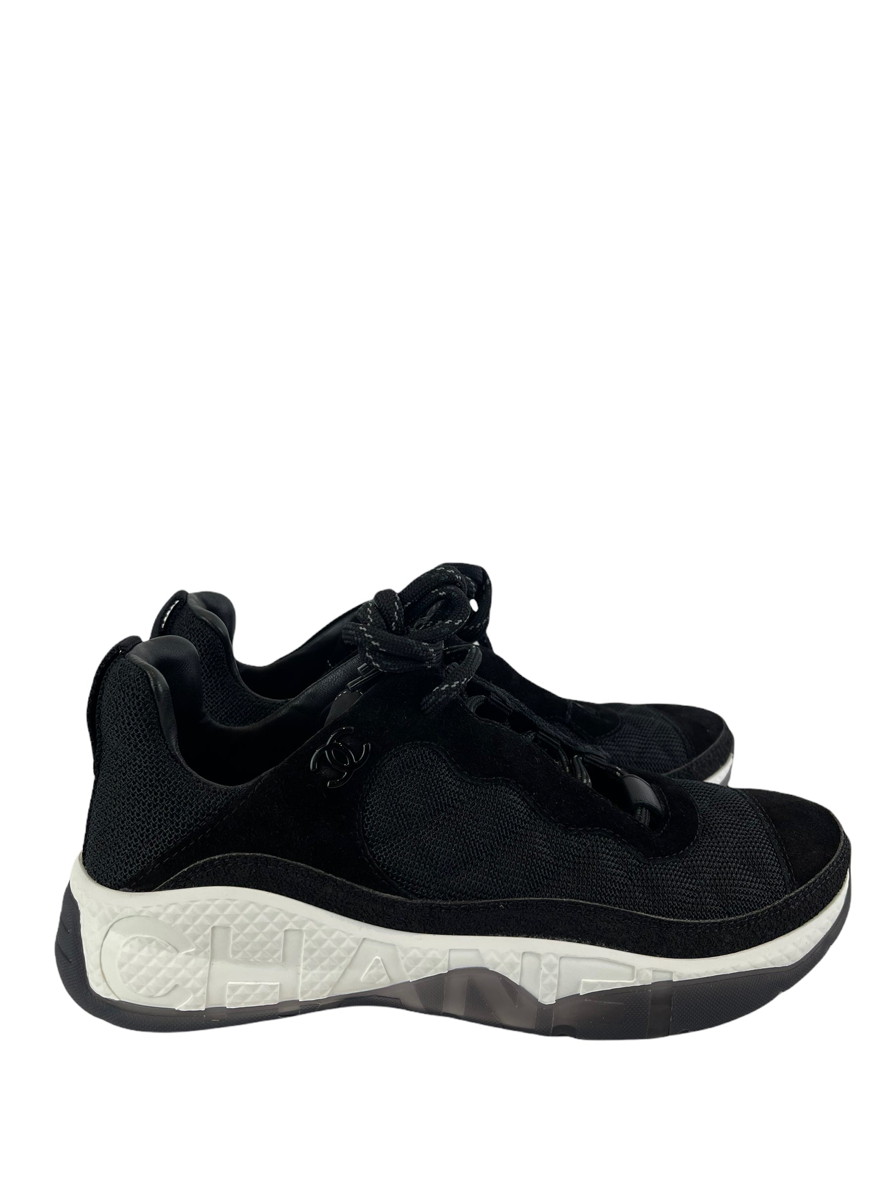 CHANEL 26S LOAFERS IN BLACK SUEDE main image 1