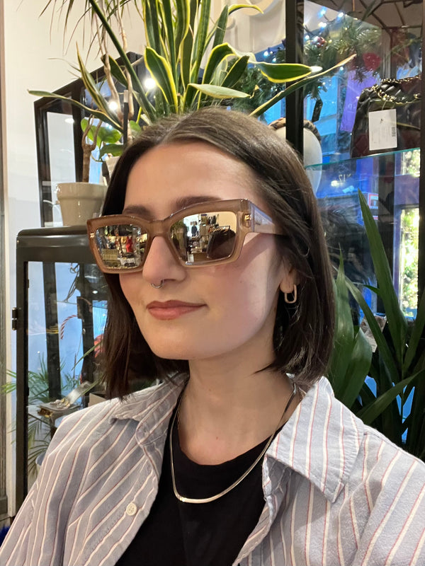 Christian Dior Nude Rectangular Sunglasses