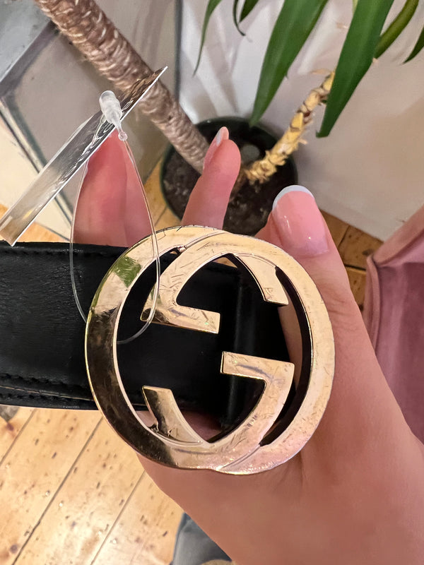 Gucci Black Belt