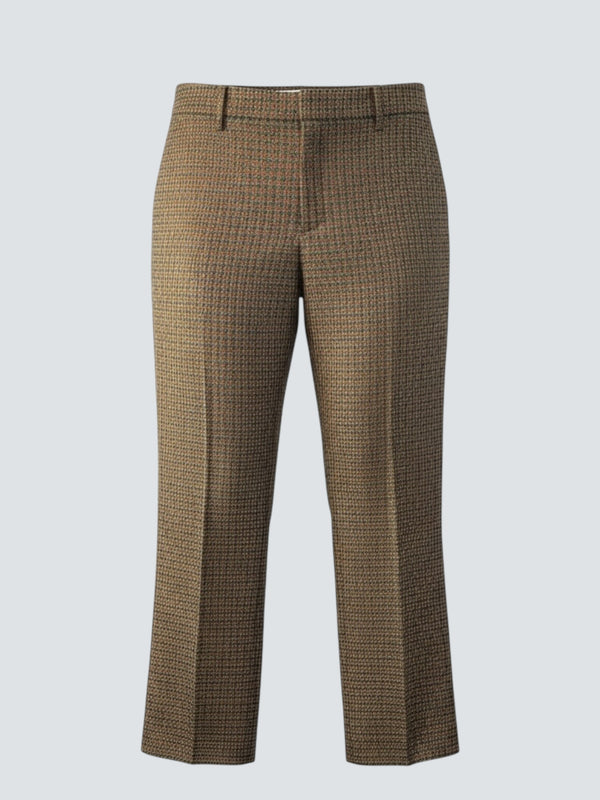 Prada Wool & Mohair Checked Trousers - Size X-Large