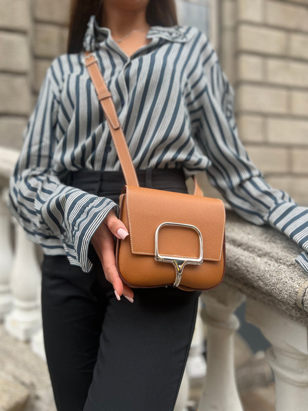 Hermès Tan Leather Della Cavalleria Crossbody