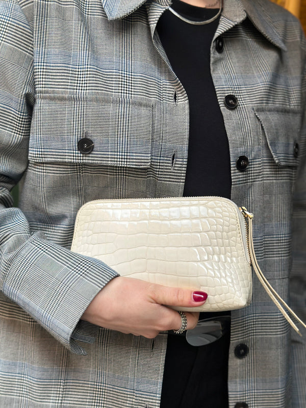 Aspinal of London White Pouch