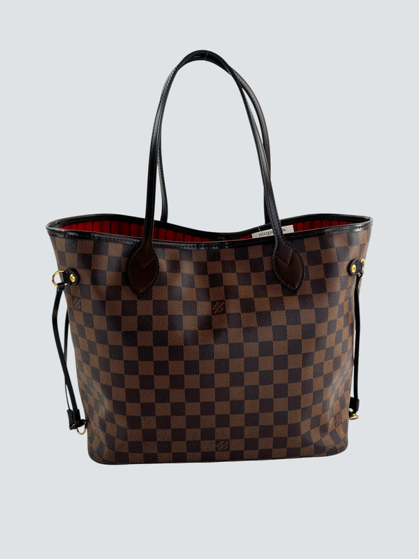 Louis Vuitton Damier Ebene Canvas Neverfull MM w/ Pochette