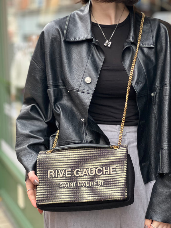 Saint Laurent Black Rive Gauche Jamie Handbag
