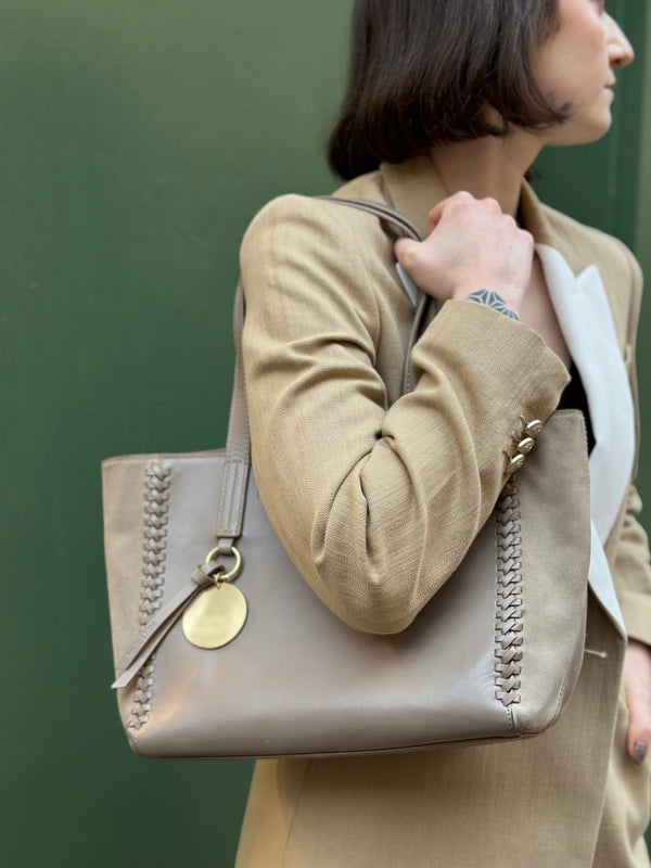See By Chloe Taupe Leather Tote
