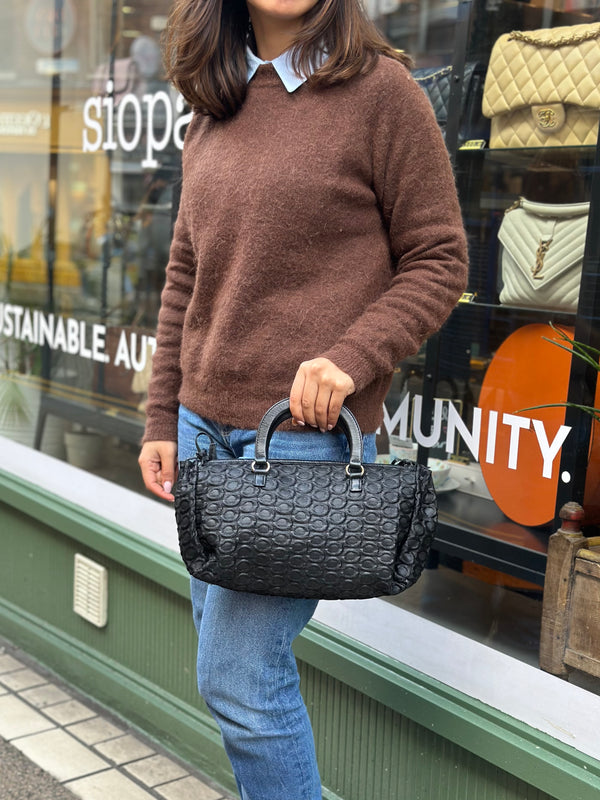 Prada Small Black Fabric Tote