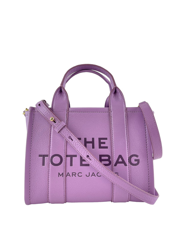 Marc Jacobs Lilac Leather Mini The Tote Crossbody