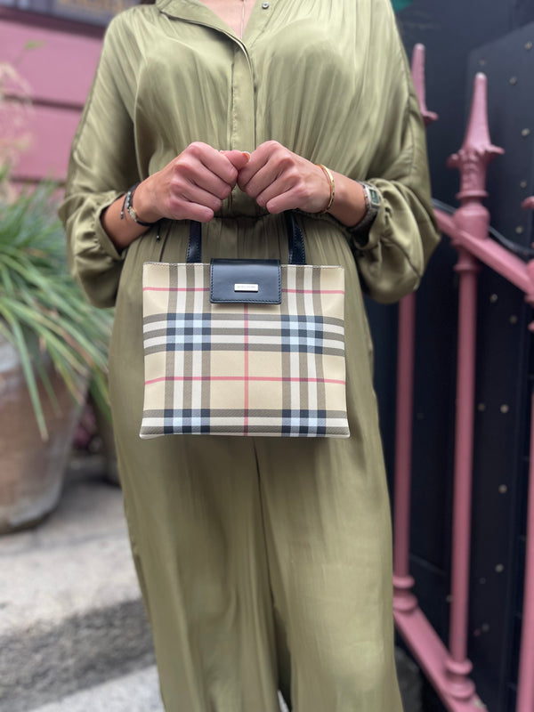 Burberry Monogram Canvas Small Tote