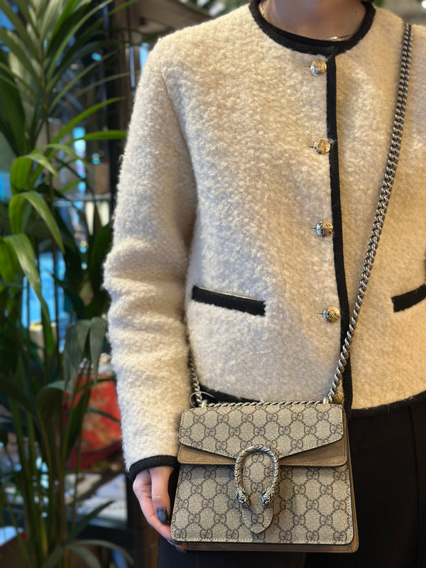 Gucci Monogram Canvas Small Dionysus Crossbody