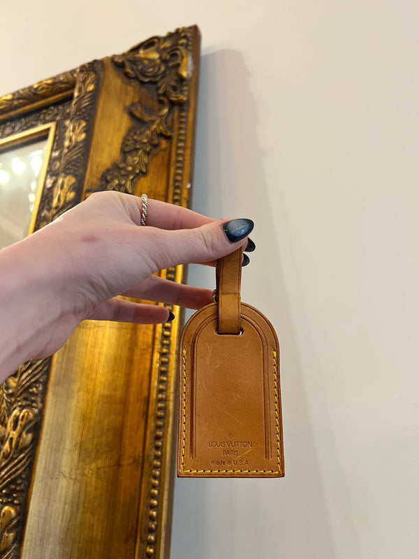 Louis Vuitton Tan Luggage Tag