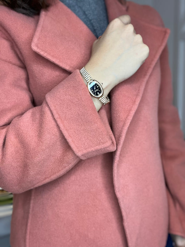 Lola Rose Gold Mirror Black Onyx Watch