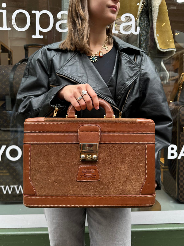Salvador Bachiller Tan Leather Jewellery Case