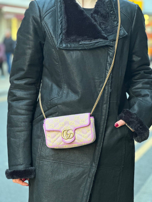 Gucci Multi Colour Super Mini GG Marmont Crossbody