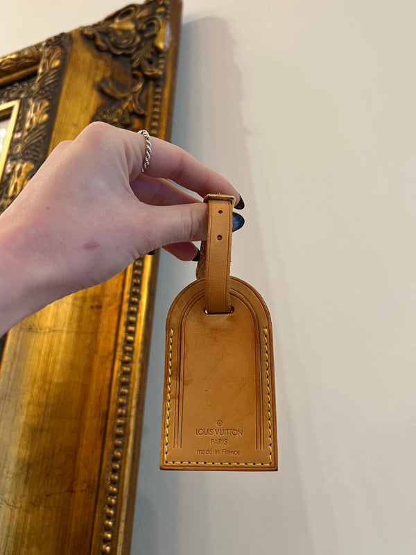 Louis Vuitton Tan Luggage Tag