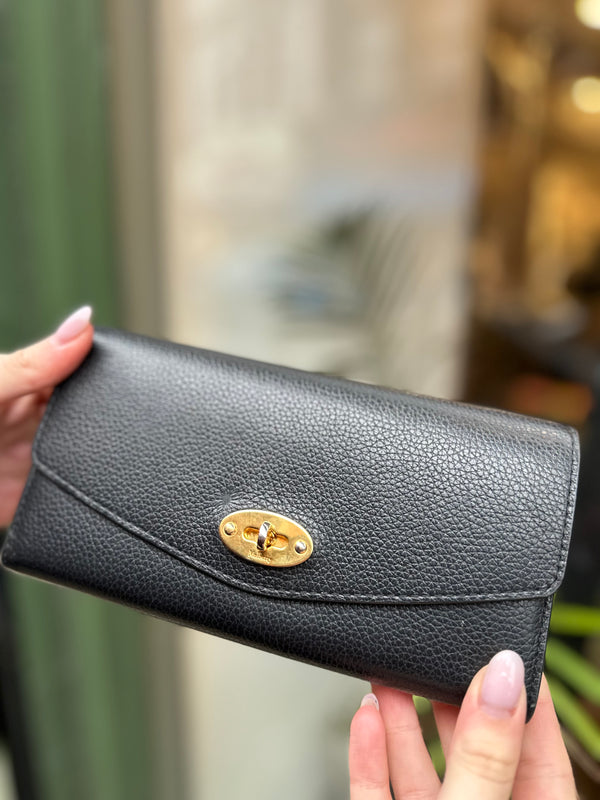 Mulberry Black Leather "Darley" Wallet