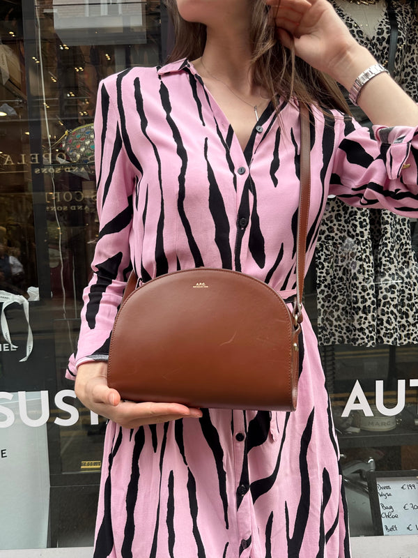 APC Tan Leather Crossbody