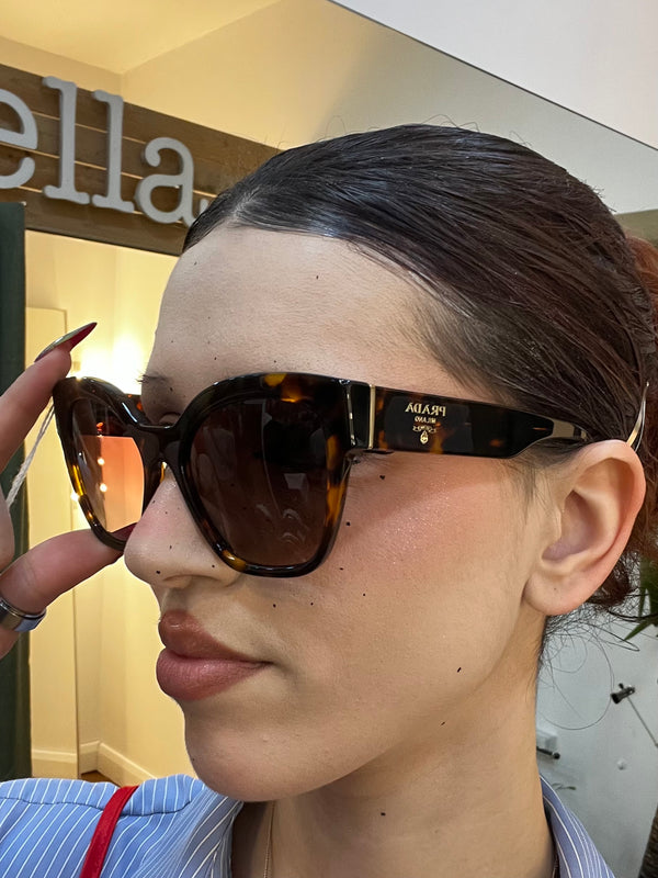 Prada Brown Square Sunglasses