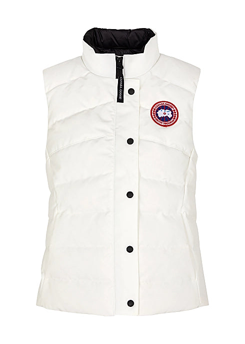 Canada Goose White Down & Feather Gillet - Size Small