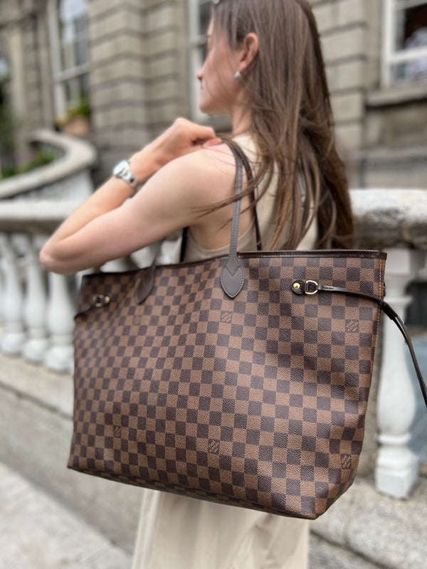 Louis Vuitton Damier Ebene Canvas Neverfull GM