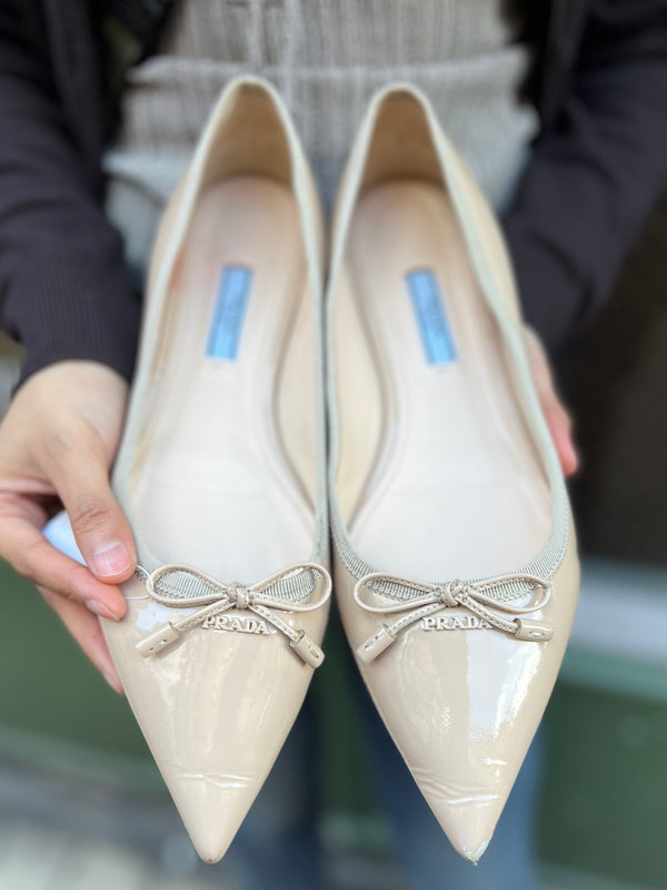 Prada Size UK 6 Beige Shoes