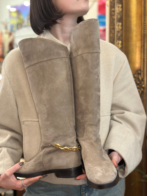 Jimmy Choo Size UK 3 Grey Boots