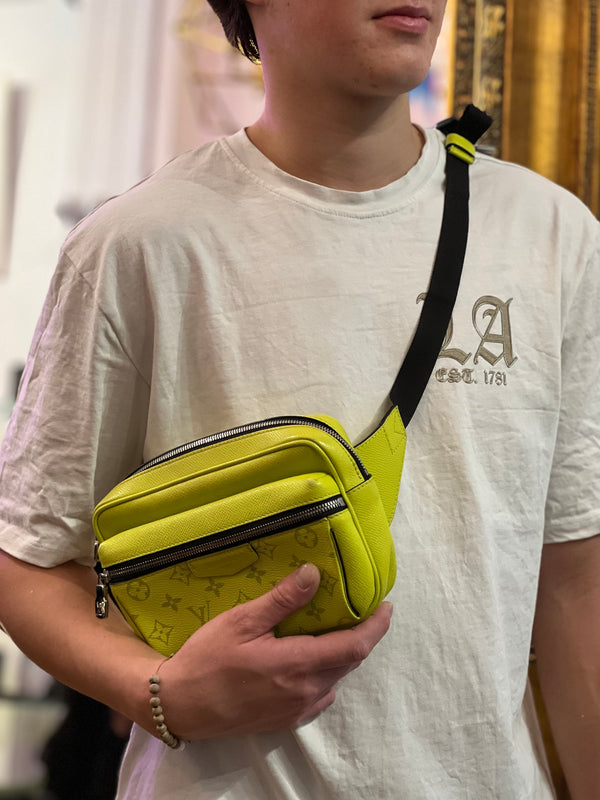 Louis Vuitton Lemon  Canvas & Leather Taiga  Waist / Bum Bag