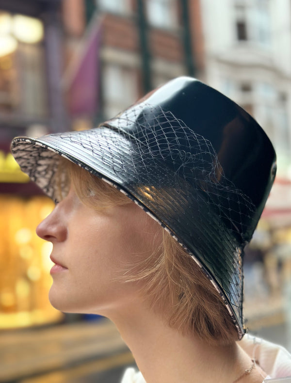 Christian Dior Size 58 Black Hat