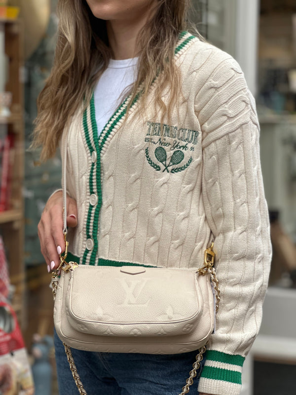 Louis Vuitton Cream Empriente Leather Multi Pochette