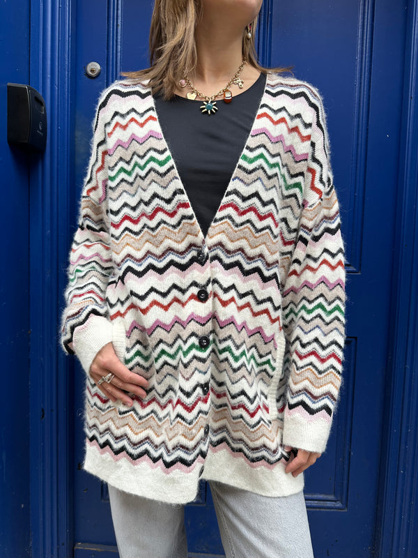 Missoni Size Small Multi Colour Cardigan