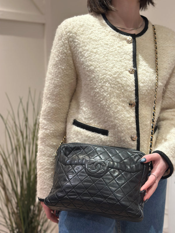 Vintage Chanel Black Camera Handbag