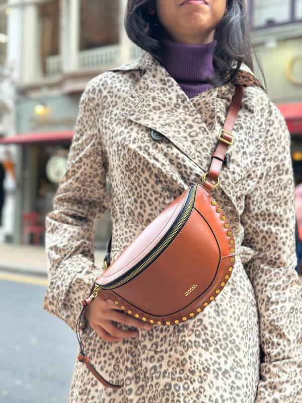 Isabel Marant Tan Leather Skano Crossbody / Belt Bag