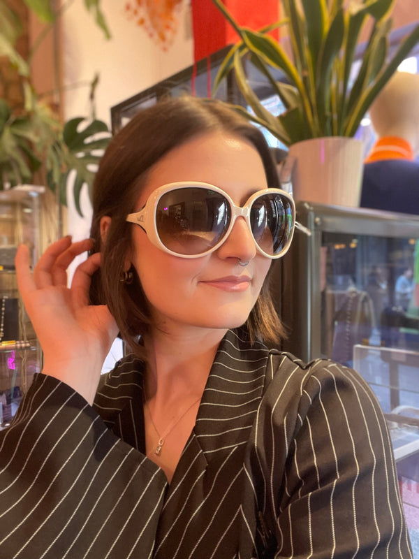 Dior White Sunglasses