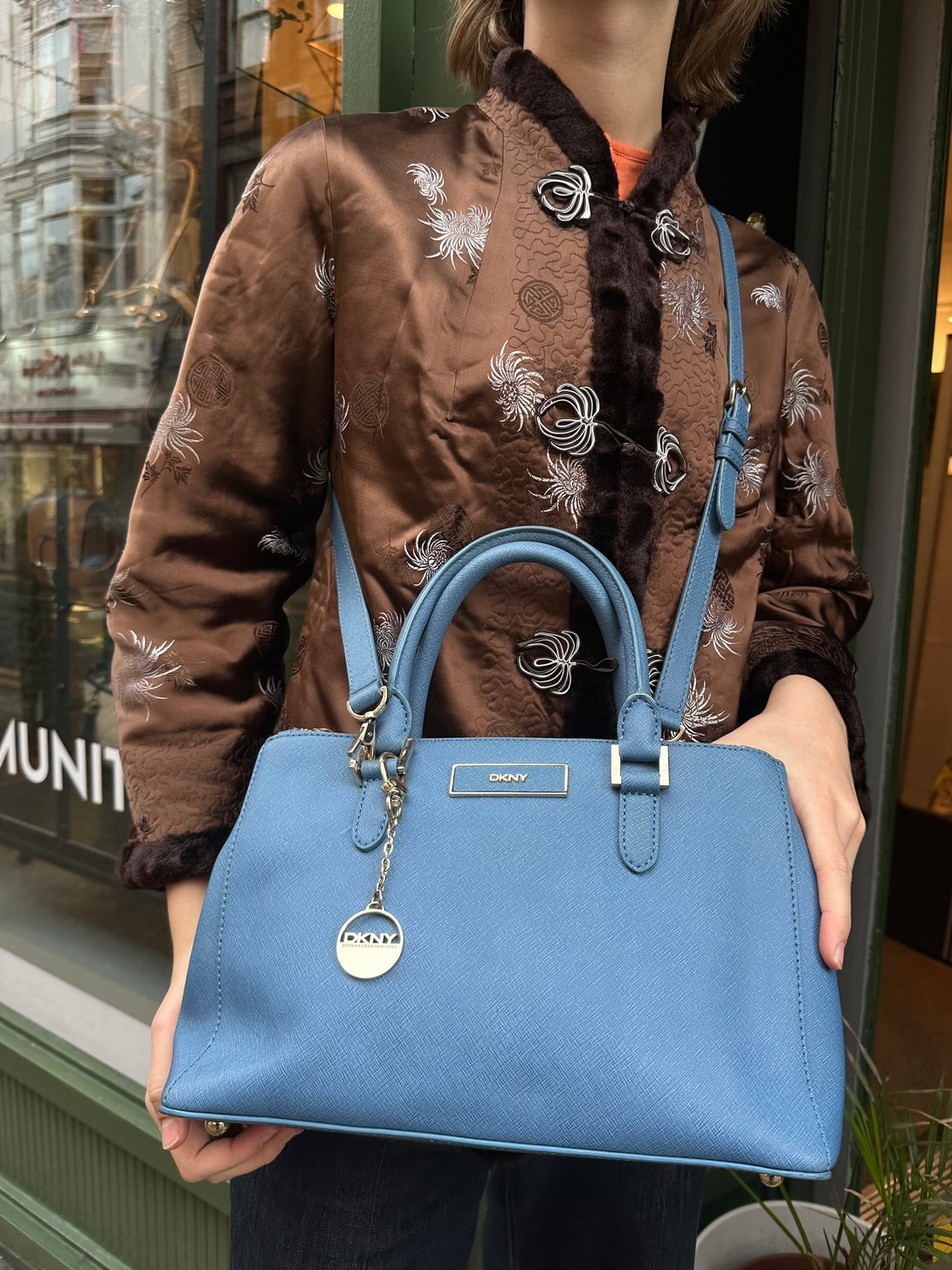 dkny saffiano leather backpack Bryant Park Large Tote Black Handbag Bag New with a focus on practical details that enhance the user experience HOT ! Dkny Blue Dkny