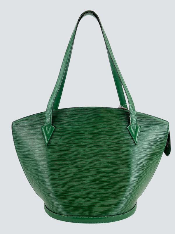 Louis Vuitton Green Epi Leather Saint Jacques GM Tote